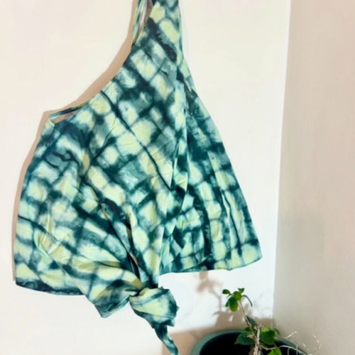 Zara one-shoulder top with tie