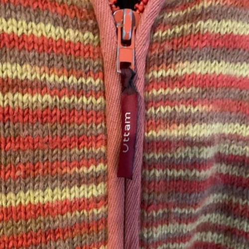 Uttam London 100% wool knitted coat with hood used
