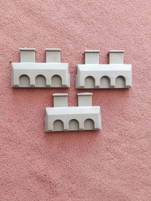Playmobil πολεμίστρες μεσαιωνικού κάστρου μεταχειρισμένες, σετ τριών