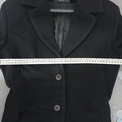 Sisan Club vintage wool maxi coat, black, size S