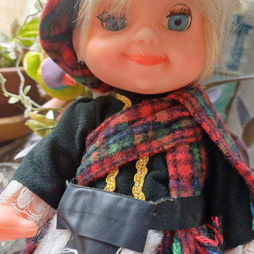 Scottish vintage doll 0.35 height like new