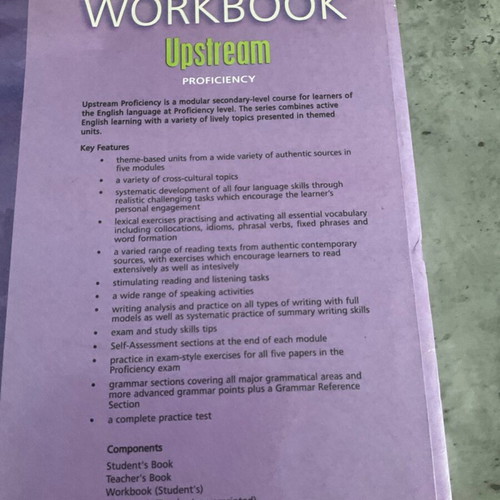 Workbook Upstream Proficiency students book used