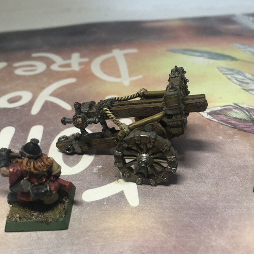 Warhammer Fantasy Battles Dwarf Bolt Thrower with Crew metal