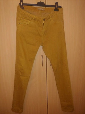 Mustard skinny pants Pull&Bear used, cotton