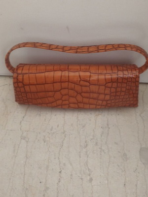 Bag vintage used, orange handbag