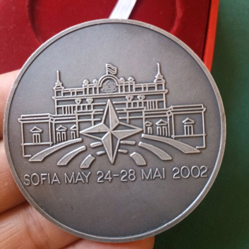 Collectible NATO medal Sofia 2002 like new