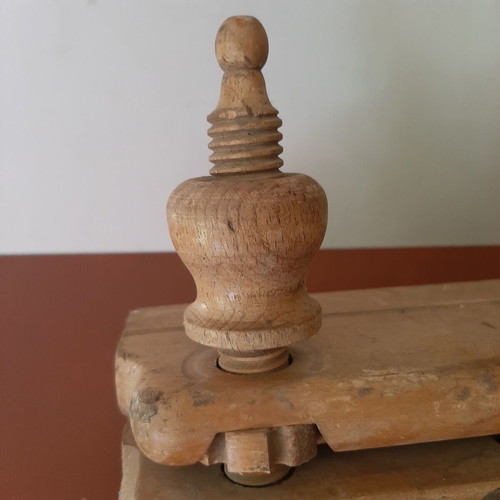 Wooden plow plane 19th century with adjustable screws