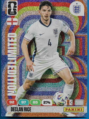 FIFA World Cup 2026 Adrenalyn XL Panini Limited Edition Declan Rice new
