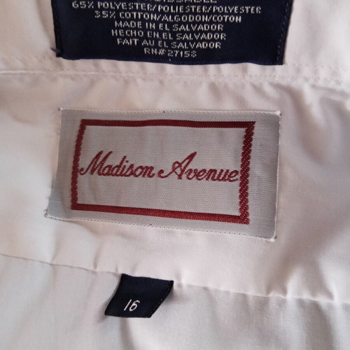 Men's white shirt size L like new