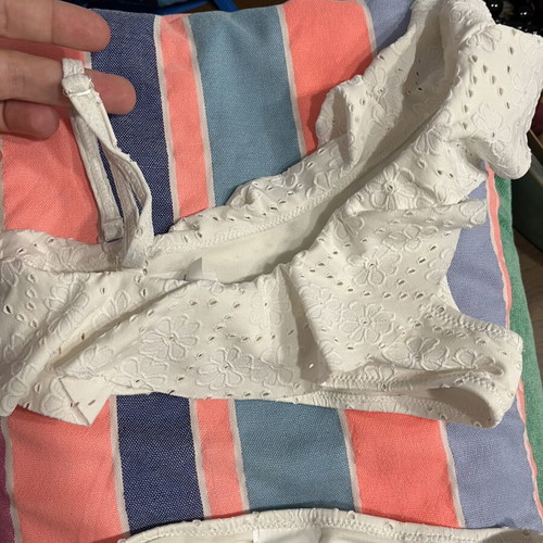 Baby white swimsuit for girls up to 2 years