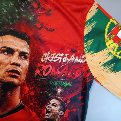 Ronaldo 7 Portugal acrylic commemorative t-shirt