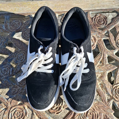 Platform shoes like new, size 39, white and black