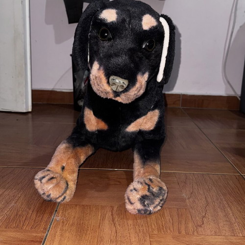 Rottweiler Plush Dog XXL with Flexible Frame like new