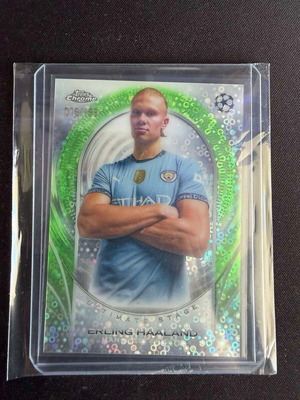 Erling Haaland Ultimate Stage Green Refractor κάρτα σαν καινούργιο