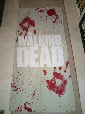 The Walking Dead beach towel used, 140x68 cm, 100% cotton