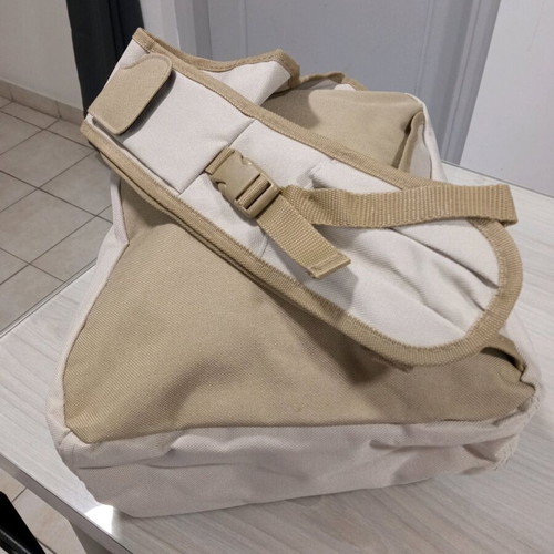 Crossbody bag new, beige, durable material for daily use