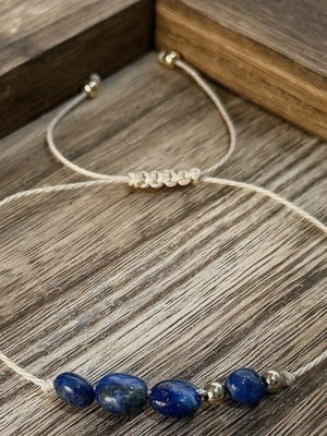 Bracelet with lapis lazuli new