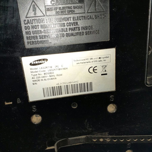 Samsung 32-inch HD TV with decoder