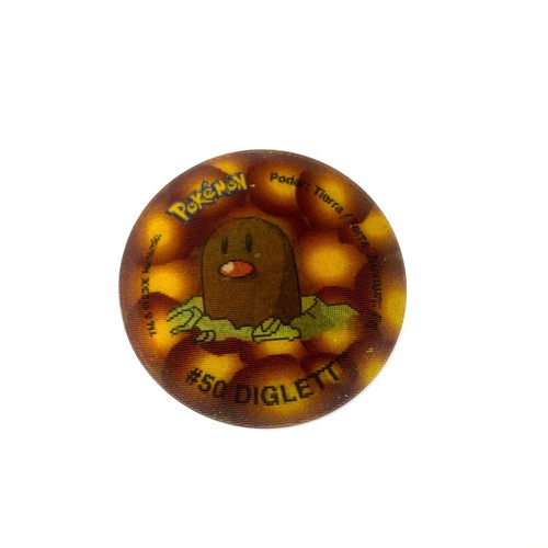 Pokemon tazos tags #50 Diglett 3D like new