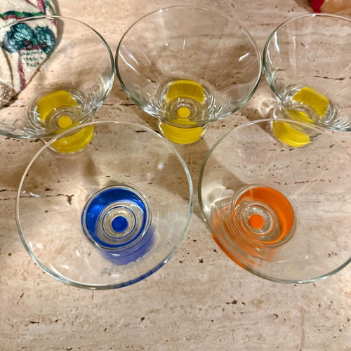 Set of 5 Absolut Vodka Martini Limited Edition collectible glasses new