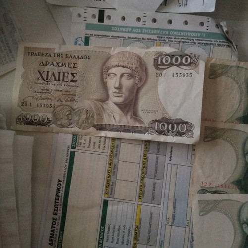 Paper money pack with various denominations