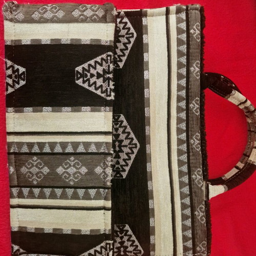 Τσάντα Sorena Handmade χειρός, σαν καινούργια, μαύρη και γκρι