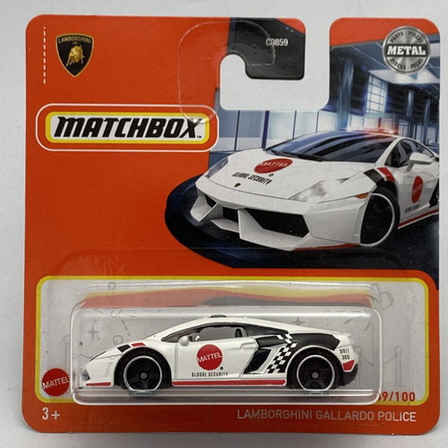 Lamborghini Gallardo Police Mattel Matchbox Mainline collectible car 1:64 scale