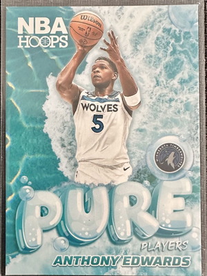 2024 25 Panini NBA Hoops Anthony Edwards Pure Players Insert Card new