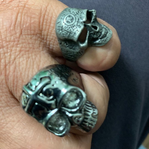 Skull jewelry set used, pack of three together