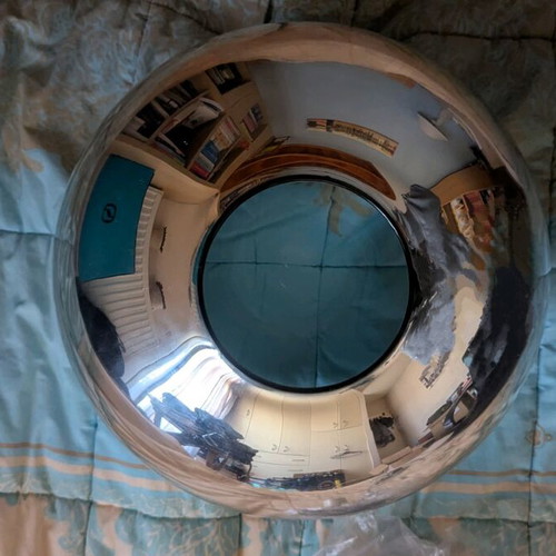 Ceiling light new with mirror and transparent design