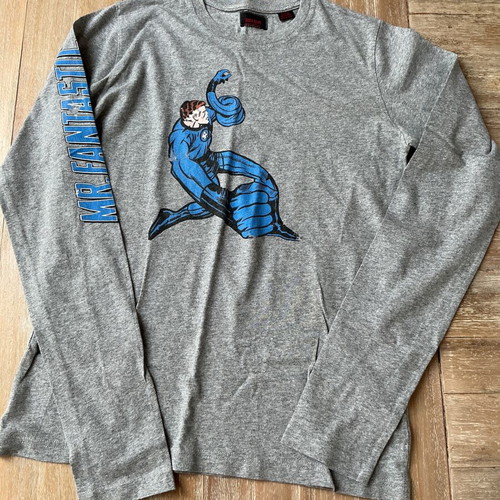 Mr Fantastic vintage long sleeve t-shirt Zara medium gray like new