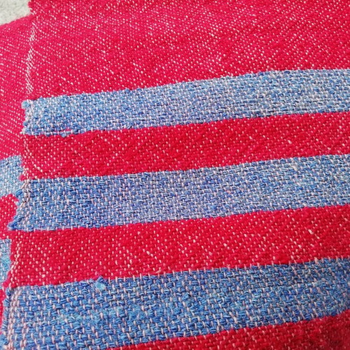 Woolen Loom-Woven Textile like new, 140x188 cm