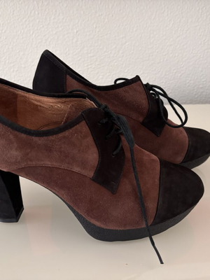 Staccato women's Oxford shoes like new, two-tone brown and black, size 38