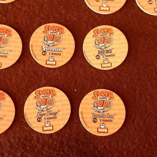 Warner Bros Super Tasty Tops vintage collection of 28 tags
