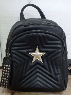 Women's backpack black with star like new