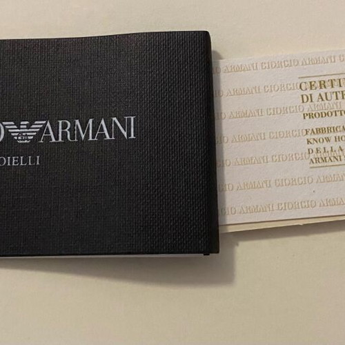 Emporio Armani triple necklace like new, silver