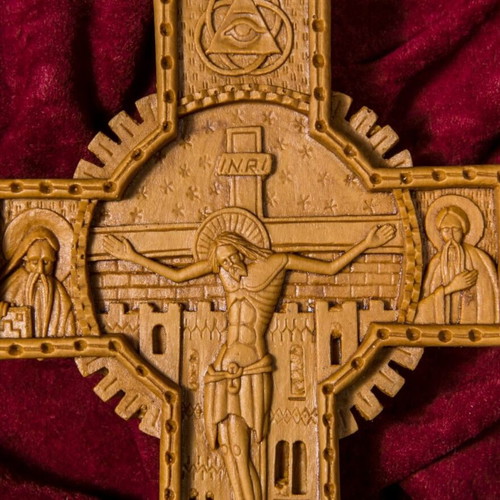 Blessing Cross made of wax, mastic and incense