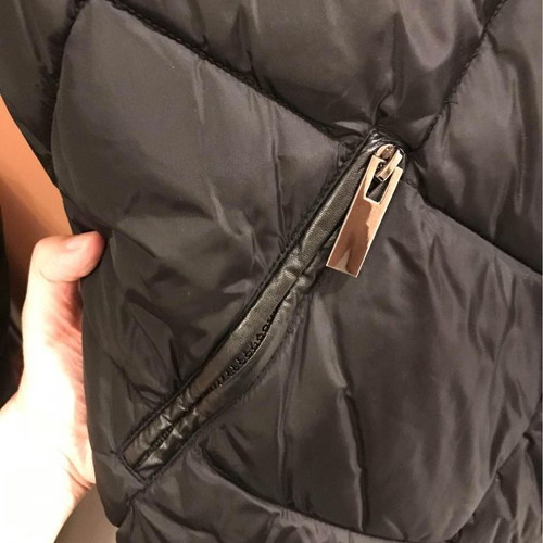 Biancoghiaccio black long puffer coat used, M fit