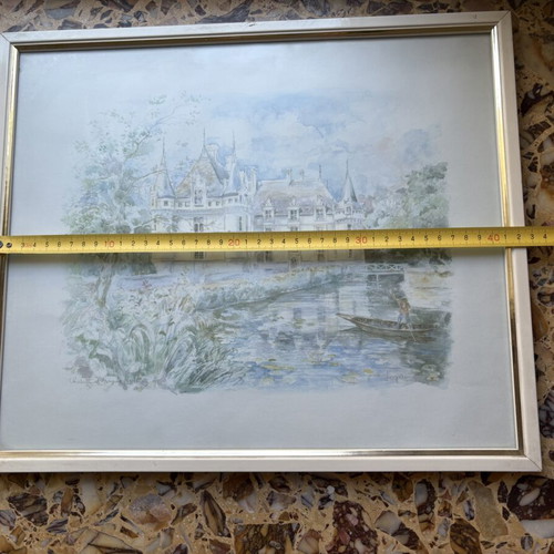 White frame 42.5x36cm like new