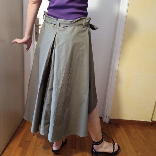 BSB asymmetrical summer skirt in khaki, like new