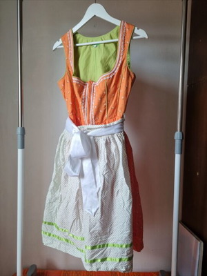 Dirndl Bavarian Dress Size M New Cotton