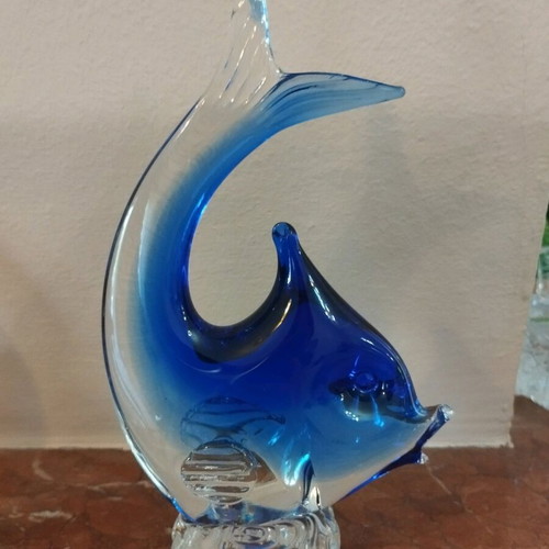 Decorative glass fish Murano style like new