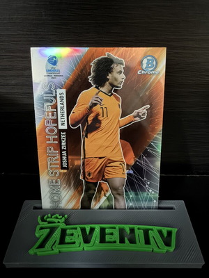 2022 Bowman Chrome Road to U21 Euros #HS-12 Joshua Zirkzee Home Strip Hopefuls card
