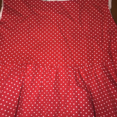 Vivian red polka dot dress for girls 6 years