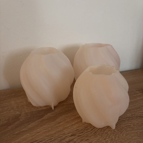 Candle molds used, set of 7