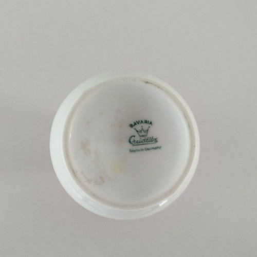 Small porcelain vase with flowers Creidlitz used, Bavaria