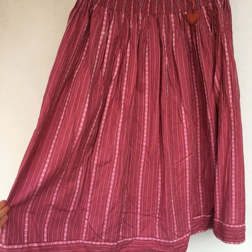 Pink cotton midi skirt size 42 like new