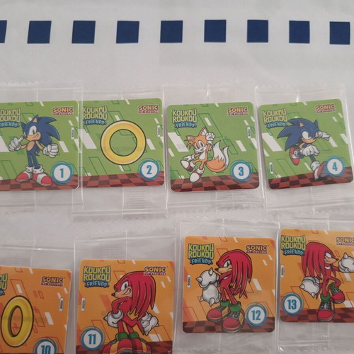 Sonic Koukouroukou Stickers New Pack of 23 Sealed