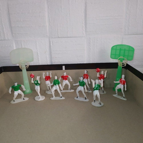 Basket cake decorations used, 80s-90s vintage