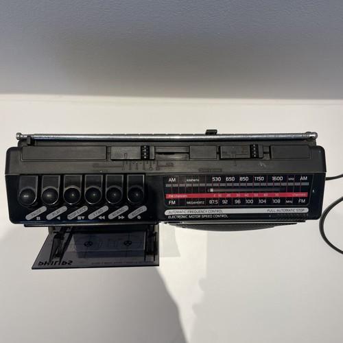 Philips D7160/00 vintage radio cassette player used for repair or decor